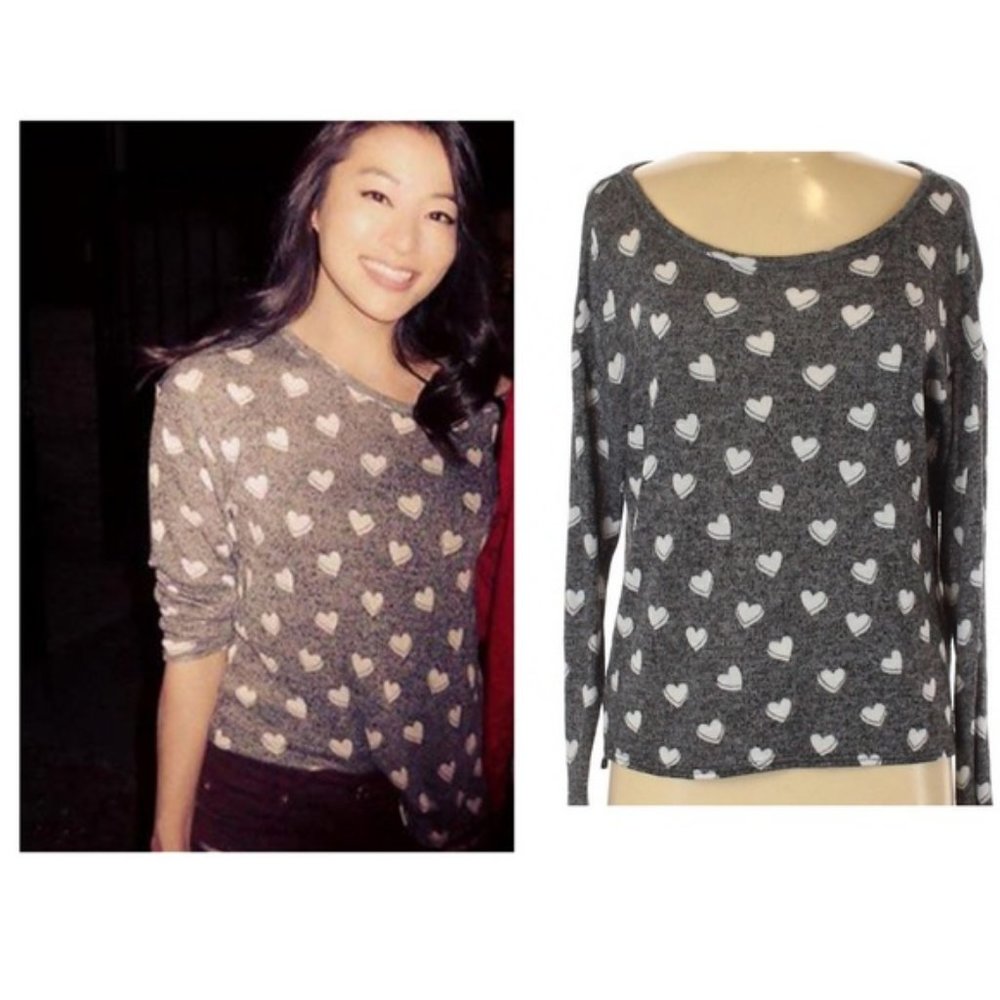 Slouchy Heart Sweater
